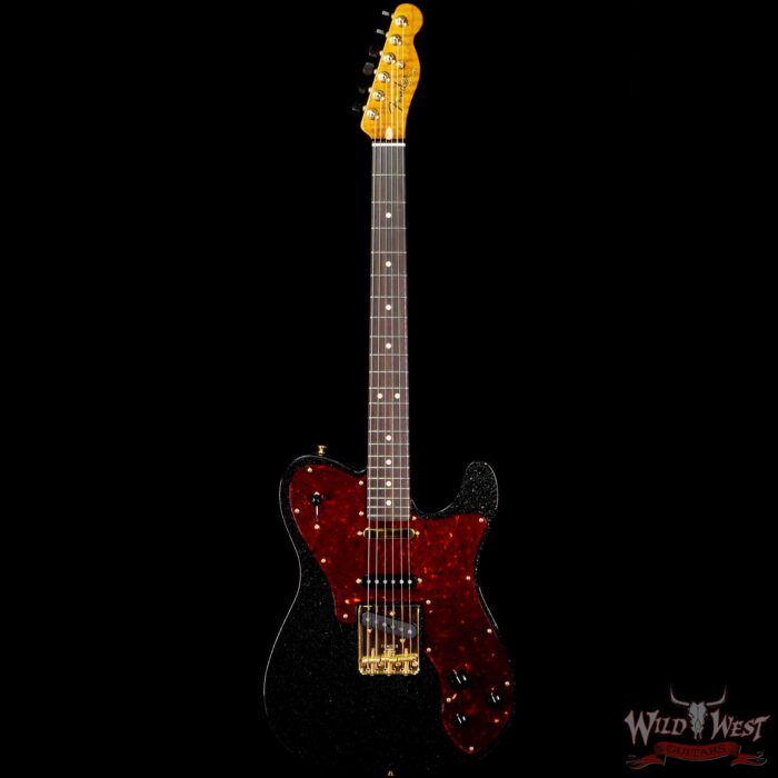 Fender Custom Shop Levi Perry Apprentice Masterbuilt Telecaster Deluxe SSS NOS Black Gold Sparkle - Image 3