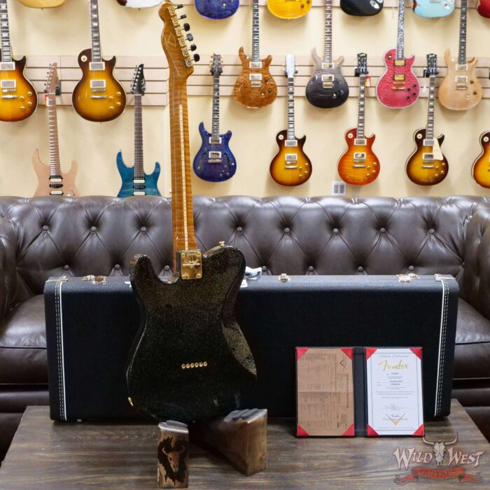 Fender Custom Shop Levi Perry Apprentice Masterbuilt Telecaster Deluxe SSS NOS Black Gold Sparkle - Image 9