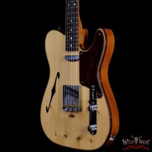 Fender Custom Shop Ltd Knotty Pine Telecaster Thinline Hand-Wound Pickups Aged Natural - Image 2