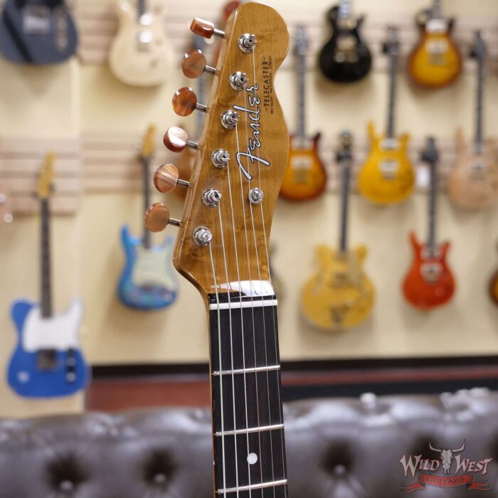 Fender Custom Shop Ltd Knotty Pine Telecaster Thinline Hand-Wound Pickups Aged Natural - Image 7
