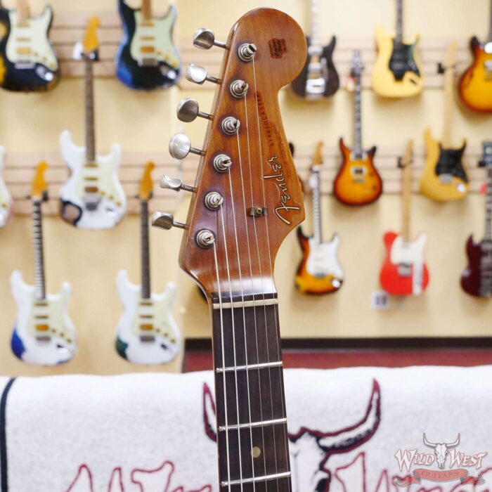 Fender Custom Shop Limited Edition Poblano Stratocaster Hand-Wound Pickups Super Heavy Relic Aged Olympic White - Image 7