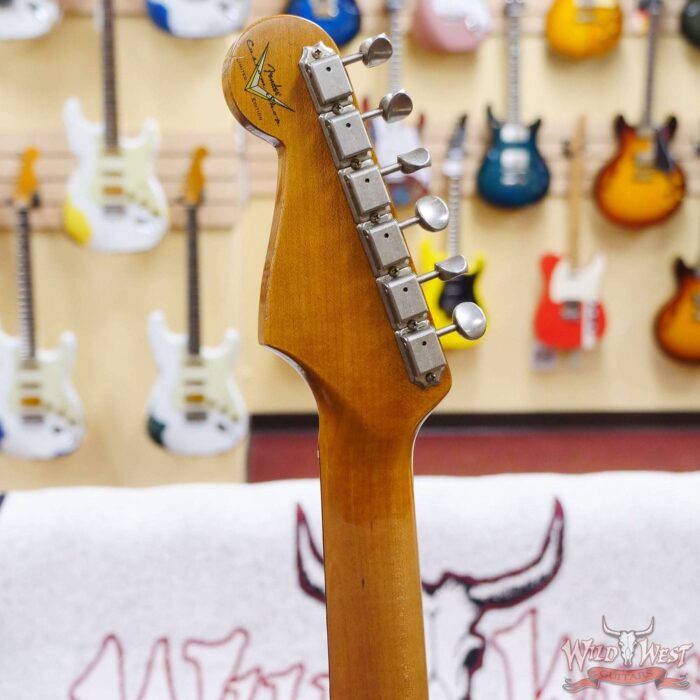Fender Custom Shop Limited Edition 1963 63’ Stratocaster Roasted Quartersawn Maple Neck Relic Super Faded Aged Shell Pink - Image 11