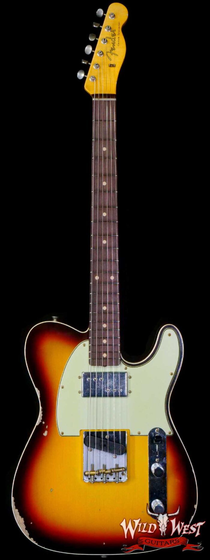 Fender Custom Shop Limited Edition CuNiFe Telecaster Custom Relic Faded Aged Chocolate 3-Color Sunburst - Image 1
