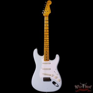 Fender Custom Shop 1956 Stratocaster Hand-Wound Master Design Bone Tone Pickups Journeyman Relic Super Faded Aged Sonic Blue - Image 3