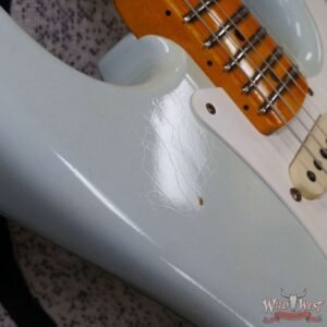 Fender Custom Shop 1956 Stratocaster Hand-Wound Master Design Bone Tone Pickups Journeyman Relic Super Faded Aged Sonic Blue - Image 10