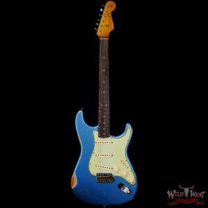 Fender Custom Shop 1963 Stratocaster Hand-Wound Pickups Roasted Maple Neck Relic Aged Lake Placid Blue - Image 3