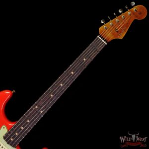 Fender Custom Shop 1963 Stratocaster Hand-Wound Pickups Roasted Maple Neck Relic Aged Fiesta Red - Image 4