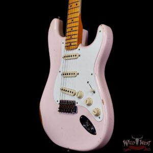 Fender Custom Shop 1956 Ash Stratocaster Hand-Wound Pickups Relic Faded Shell Pink - Image 2
