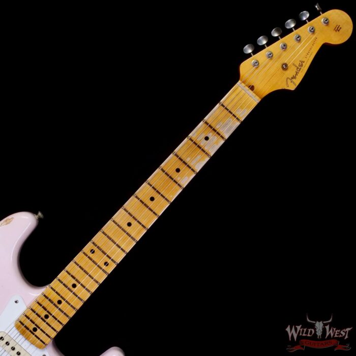 Fender Custom Shop 1956 Ash Stratocaster Hand-Wound Pickups Relic Faded Shell Pink - Image 4