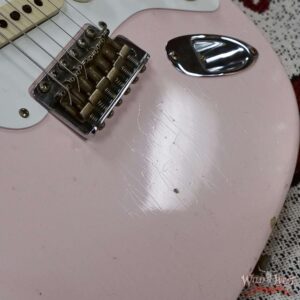 Fender Custom Shop 1956 Ash Stratocaster Hand-Wound Pickups Relic Faded Shell Pink - Image 9