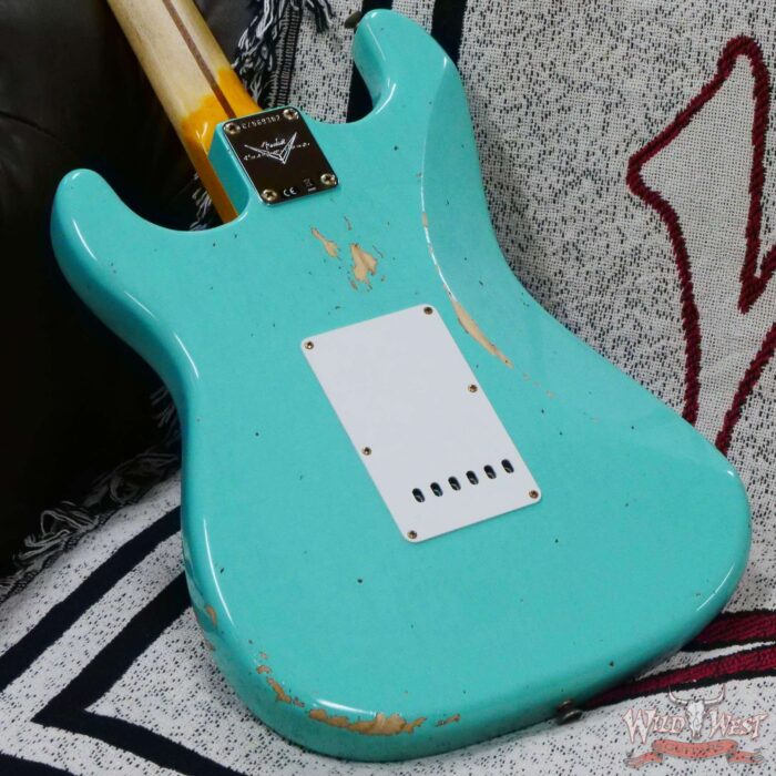 Fender Custom Shop 1956 Stratocaster Hand-Wound Pickups Relic Faded Sea Foam Green - Image 12
