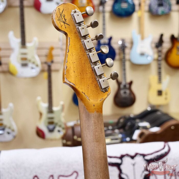 Fender Custom Shop Limited Edition 1959 Stratocaster Super Heavy Relic Sonic Blue over 3 Tone Sunburst 7.90 LBS - Image 11
