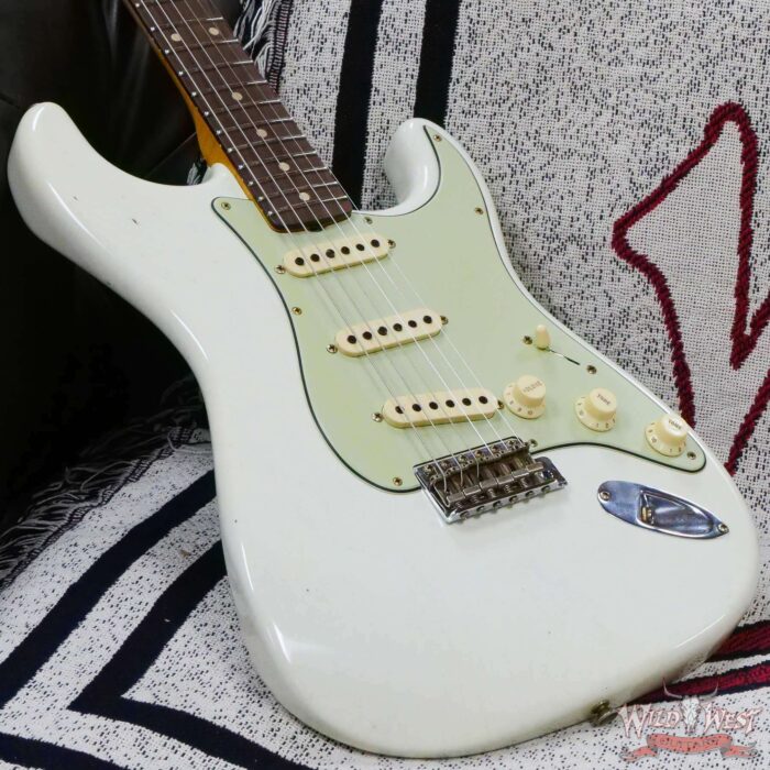 Fender Custom Shop Limited Edition 1959 59’ Special Stratocaster Flame Maple Neck Journeyman Relic Aged Olympic White - Image 8