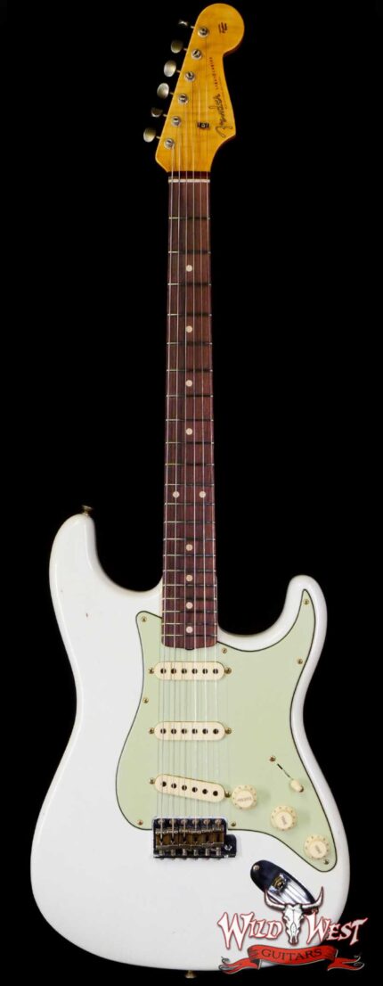 Fender Custom Shop Limited Edition 1959 59’ Special Stratocaster Flame Maple Neck Journeyman Relic Aged Olympic White