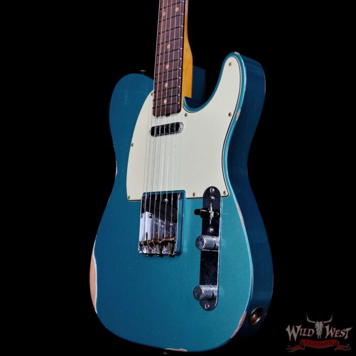 Fender Custom Shop Limiited Edition 1960 Telecaster Relic Aged Ocean Turquoise 7.40 lbs - Image 2
