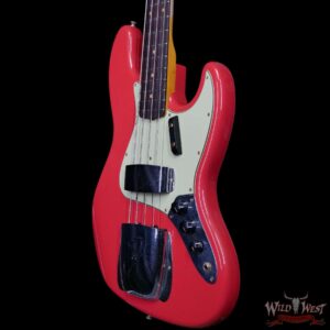 Fender Custom Shop Limited Edition 1964 Jazz Bass Journeyman Relic Aged Fiesta Red 9.15 lbs - Image 2