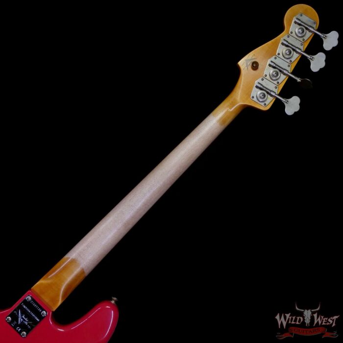 Fender Custom Shop Limited Edition 1964 Jazz Bass Journeyman Relic Aged Fiesta Red 9.15 lbs - Image 5