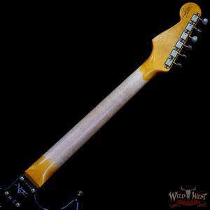 Fender Custom Shop 1960 Stratocaster Heavy Relic Aged Black over 3 Tone Sunburst 7.65 lbs - Image 5
