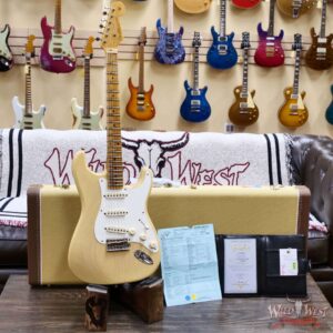 Fender Custom Shop Limited Edition 1956 Stratocaster Hand-Wound Tomatillo Pickups Journeyman Relic with Heavy Checking Natural Blonde 7.40 lbs - Image 6