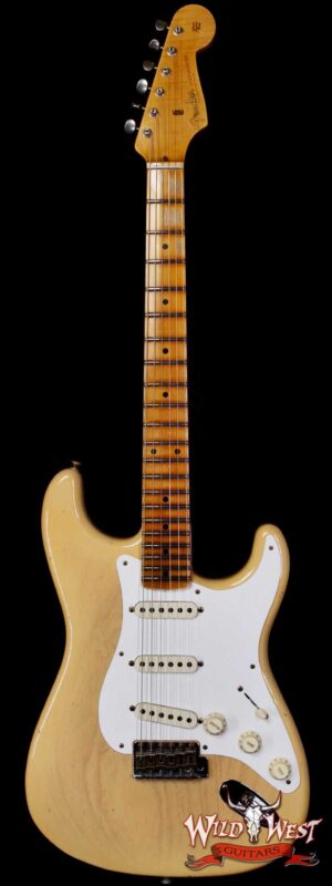 Fender Custom Shop Limited Edition 1956 Stratocaster Hand-Wound Tomatillo Pickups Journeyman Relic with Heavy Checking Natural Blonde 7.40 lbs