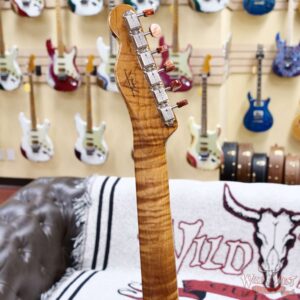 Fender Custom Shop Artisan Dual P90 Thinline Telecaster 1-Piece Kalamazoo Mahogany Body AAAA Maple Burl Top NOS Aged Natural 7.55 lbs - Image 11