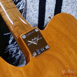 Fender Custom Shop Artisan Dual P90 Thinline Telecaster 1-Piece Kalamazoo Mahogany Body AAAA Maple Burl Top NOS Aged Natural 7.55 lbs - Image 13