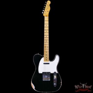Fender Custom Shop 1959 Telecaster Custom Maple Neck Relic Aged Black 7.30 lbs - Image 3