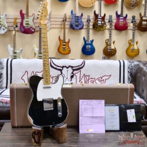 Fender Custom Shop 1959 Telecaster Custom Maple Neck Relic Aged Black 7.30 lbs - Image 6