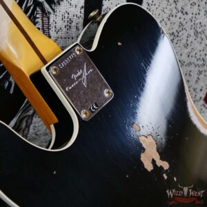 Fender Custom Shop 1959 Telecaster Custom Maple Neck Relic Aged Black 7.30 lbs - Image 13
