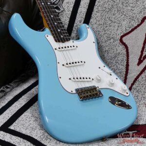 Fender Custom Shop 1969 Stratocaster Maple Neck with Rosewood Fingerboard Journeyman Relic Faded Daphne Blue 7.65 lbs - Image 8