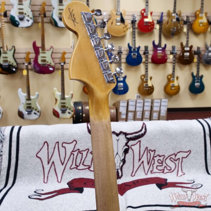 Fender Custom Shop 1969 Stratocaster Maple Neck with Rosewood Fingerboard Journeyman Relic Faded Daphne Blue 7.65 lbs - Image 10