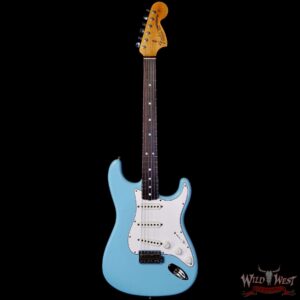 Fender Custom Shop 1969 Stratocaster Maple Neck with Rosewood Fingerboard Journeyman Relic Faded Daphne Blue 7.75 lbs - Image 3
