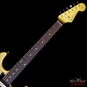 Fender Custom Shop Limited Edition Dual-Mag II Stratocaster Heavy Relic Aztec Gold Over 3 Tone Sunburst - Image 4