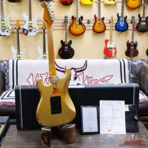 Fender Custom Shop Limited Edition Dual-Mag II Stratocaster Heavy Relic Aztec Gold Over 3 Tone Sunburst - Image 10