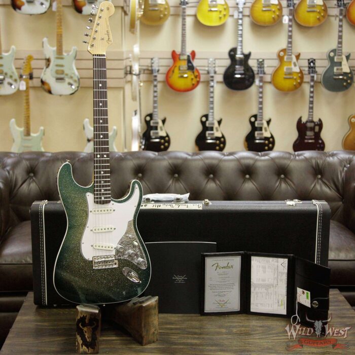 Fender Custom Shop Mark Kendrick Founders Design Stratocaster Golden Teal Sparkle Burst - Image 10