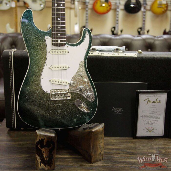 Fender Custom Shop Mark Kendrick Founders Design Stratocaster Golden Teal Sparkle Burst - Image 12