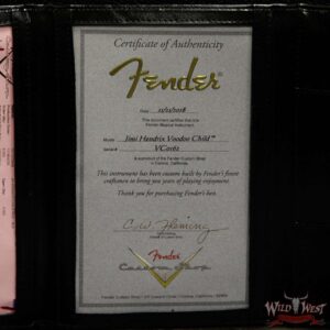 Fender Custom Shop Jimi Hendrix Signature Voodoo Child Stratocaster NOS Reverse Fat Headstock Black - Image 10