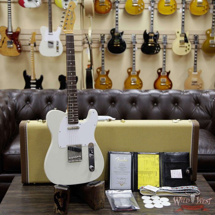 Fender Custom Shop Jimmy Page Signature Telecaster Journeyman Relic AAA Rosewood Slab Board White Blonde R101642 - Image 9