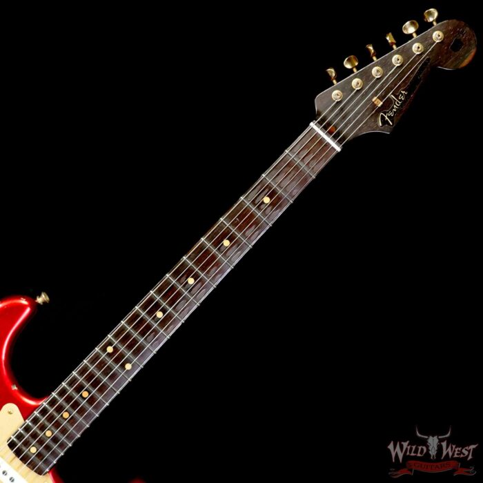Fender Custom Shop Kyle McMillin Masterbuilt 1957 Stratocaster Brazilian Rosewood Neck Relic Candy Apple Red (US Only / No International Shipping) - Image 4