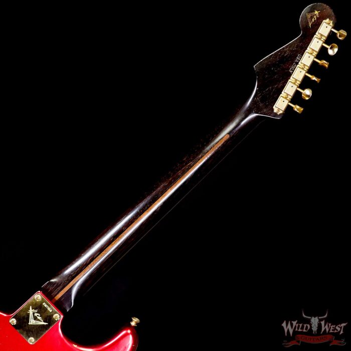 Fender Custom Shop Kyle McMillin Masterbuilt 1957 Stratocaster Brazilian Rosewood Neck Relic Candy Apple Red (US Only / No International Shipping) - Image 5