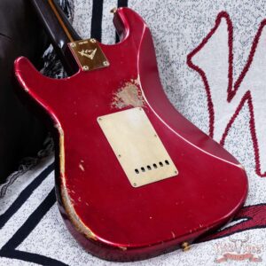 Fender Custom Shop Kyle McMillin Masterbuilt 1957 Stratocaster Brazilian Rosewood Neck Relic Candy Apple Red (US Only / No International Shipping) - Image 12