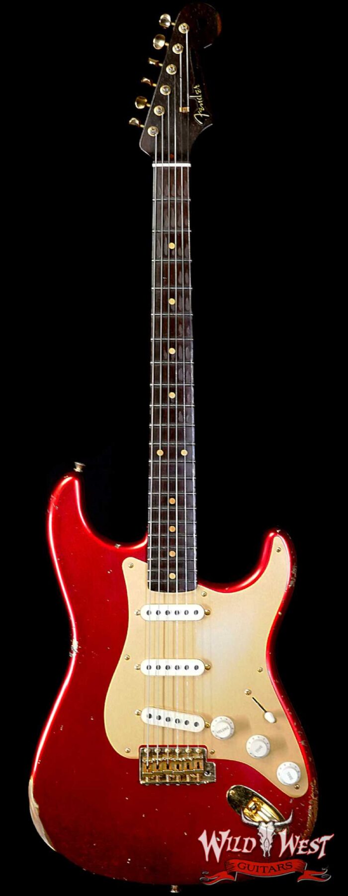 Fender Custom Shop Kyle McMillin Masterbuilt 1957 Stratocaster Brazilian Rosewood Neck Relic Candy Apple Red (US Only / No International Shipping) - Image 1