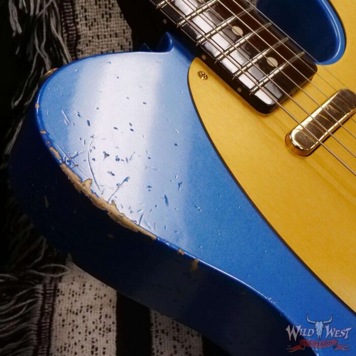 Fender Custom Shop Kyle McMillin Masterbuilt 1959 Telecaster Brazilian Rosewood Neck Relic Lake Placid Blue - Image 9