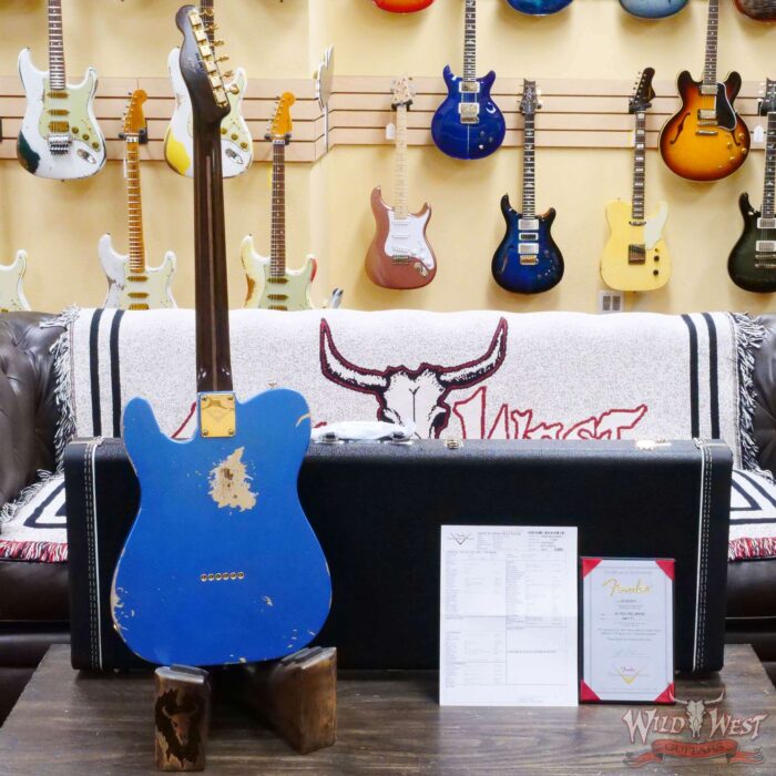 Fender Custom Shop Kyle McMillin Masterbuilt 1959 Telecaster Brazilian Rosewood Neck Relic Lake Placid Blue - Image 10