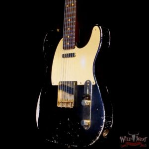 Fender Custom Shop Kyle McMillin Masterbuilt 1959 Telecaster Brazilian Rosewood Neck Relic Black - Image 2