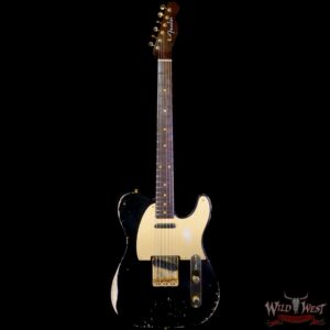 Fender Custom Shop Kyle McMillin Masterbuilt 1959 Telecaster Brazilian Rosewood Neck Relic Black - Image 3