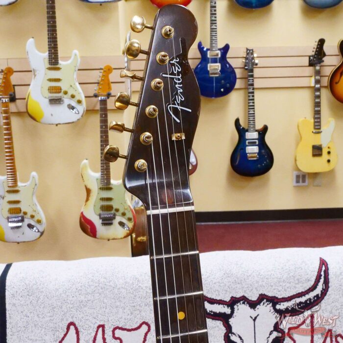 Fender Custom Shop Kyle McMillin Masterbuilt 1959 Telecaster Brazilian Rosewood Neck Relic Black - Image 7