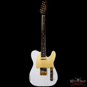 Fender Custom Shop Kyle McMillin Masterbuilt 1959 Telecaster Brazilian Rosewood Neck Relic White Blonde - Image 3
