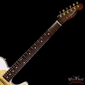 Fender Custom Shop Kyle McMillin Masterbuilt 1959 Telecaster Brazilian Rosewood Neck Relic White Blonde - Image 4