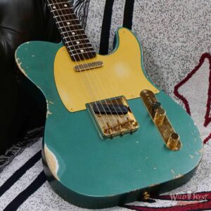 Fender Custom Shop Kyle McMillin Masterbuilt 1959 Telecaster Brazilian Rosewood Neck Relic Sherwood Green Metallic - Image 8